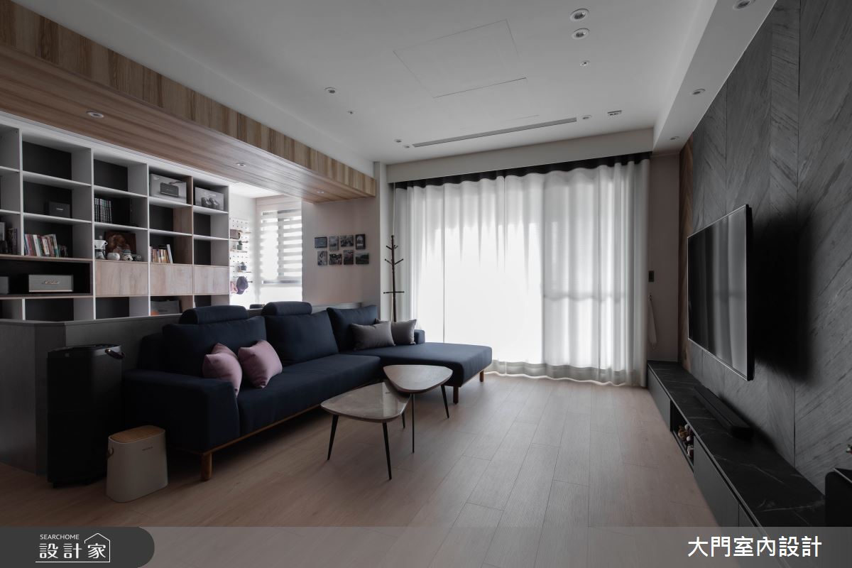 45坪新成屋(5年以下)＿現代風客廳案例圖片＿大門室內裝修設計工程有限公司＿大門_詹姆斯貝之11