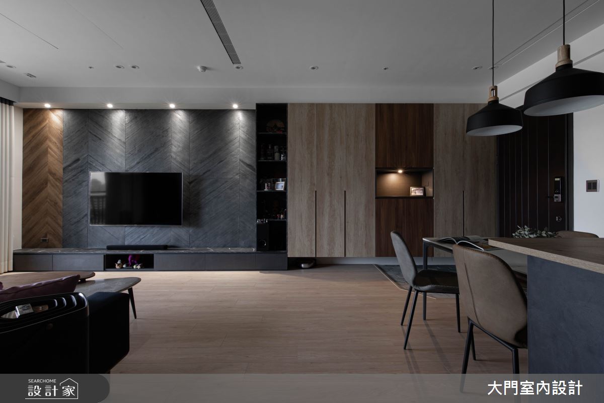 45坪新成屋(5年以下)＿現代風客廳案例圖片＿大門室內裝修設計工程有限公司＿大門_詹姆斯貝之7