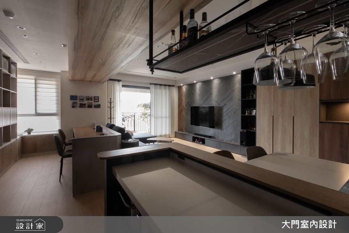 45坪新成屋(5年以下)＿現代風吧檯案例圖片＿大門室內裝修設計工程有限公司＿大門_詹姆斯貝之17