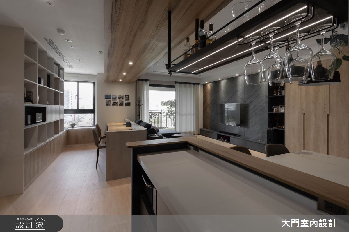 45坪新成屋(5年以下)＿現代風吧檯案例圖片＿大門室內裝修設計工程有限公司＿大門_詹姆斯貝之18