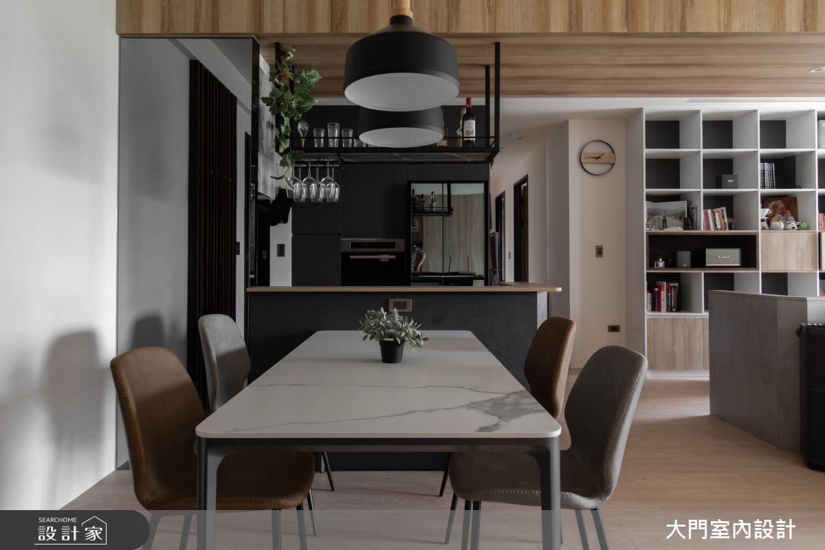 45坪新成屋(5年以下)＿現代風餐廳案例圖片＿大門室內裝修設計工程有限公司＿大門_詹姆斯貝之19