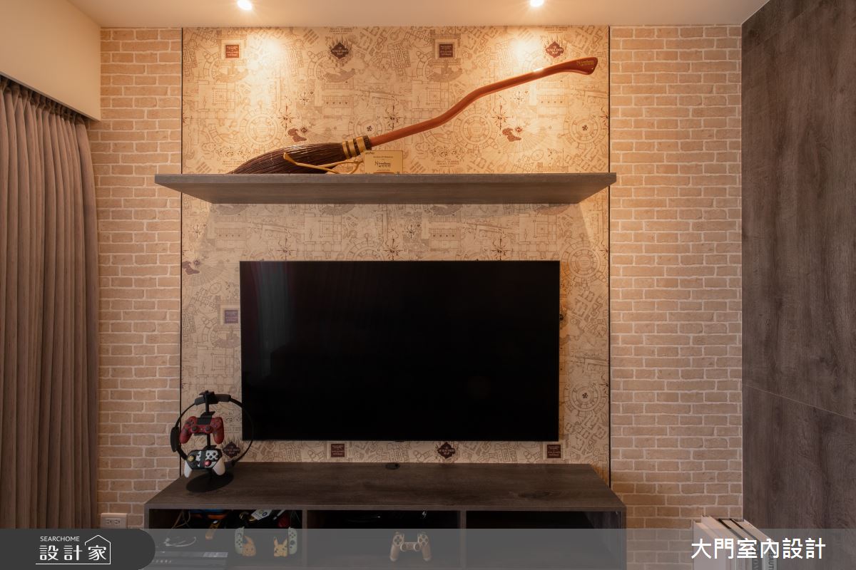 25坪新成屋(5年以下)＿鄉村風客廳案例圖片＿大門室內裝修設計工程有限公司＿大門_霍格華茲魔法之7