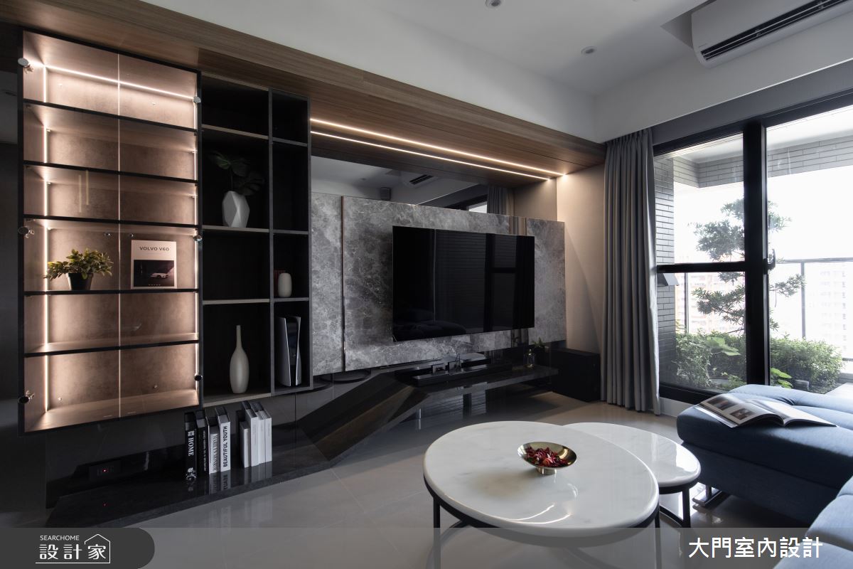 17坪新成屋(5年以下)＿現代風客廳案例圖片＿大門室內裝修設計工程有限公司＿大門_靜・境之4