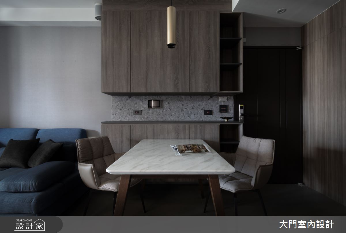 17坪新成屋(5年以下)＿現代風餐廳案例圖片＿大門室內裝修設計工程有限公司＿大門_靜・境之6