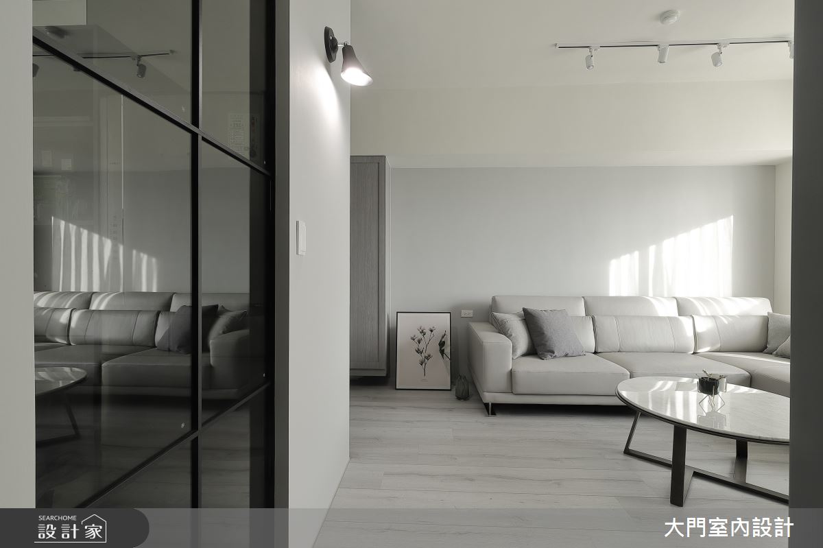 26坪新成屋(5年以下)＿美式風客廳案例圖片＿大門室內裝修設計工程有限公司＿大門_杏雨．日璃之7