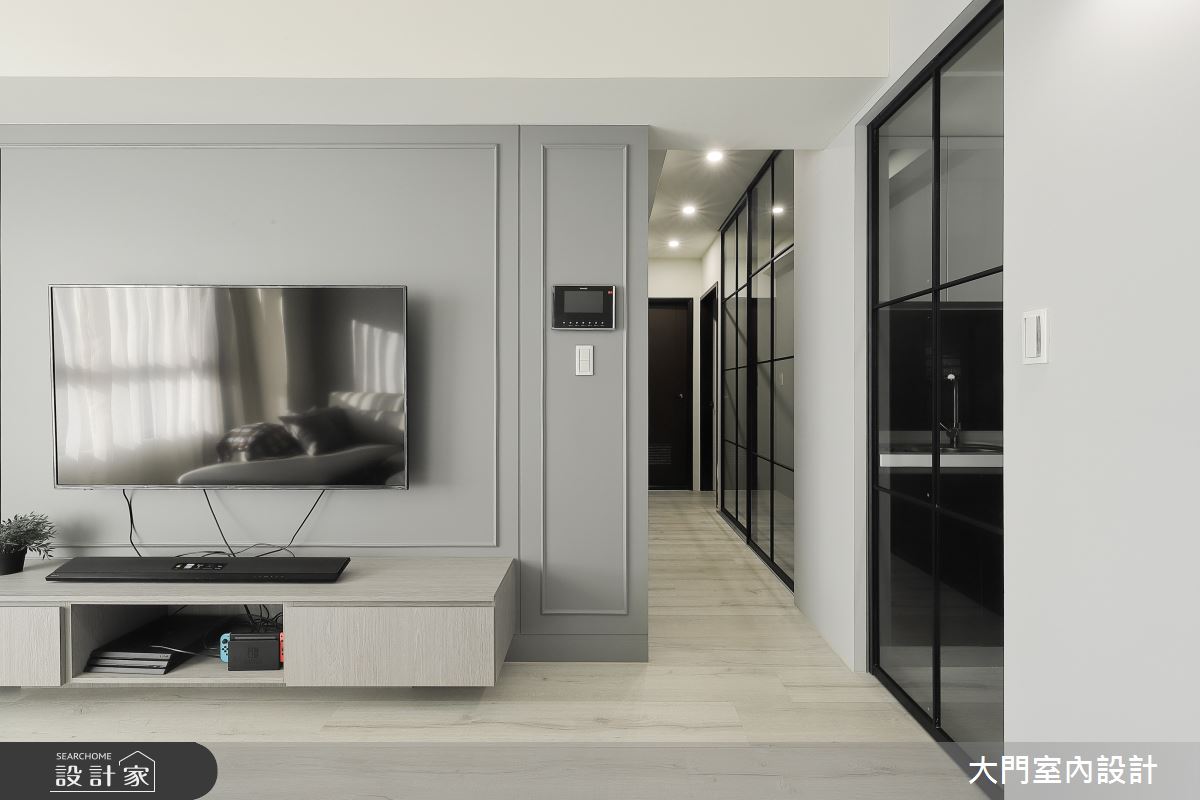 26坪新成屋(5年以下)＿美式風客廳案例圖片＿大門室內裝修設計工程有限公司＿大門_杏雨．日璃之11