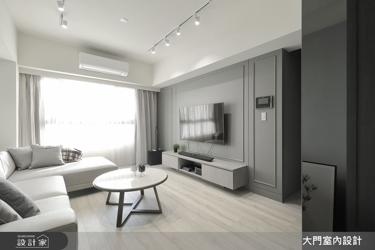 26坪新成屋(5年以下)＿美式風客廳案例圖片＿大門室內裝修設計工程有限公司＿大門_杏雨．日璃之6