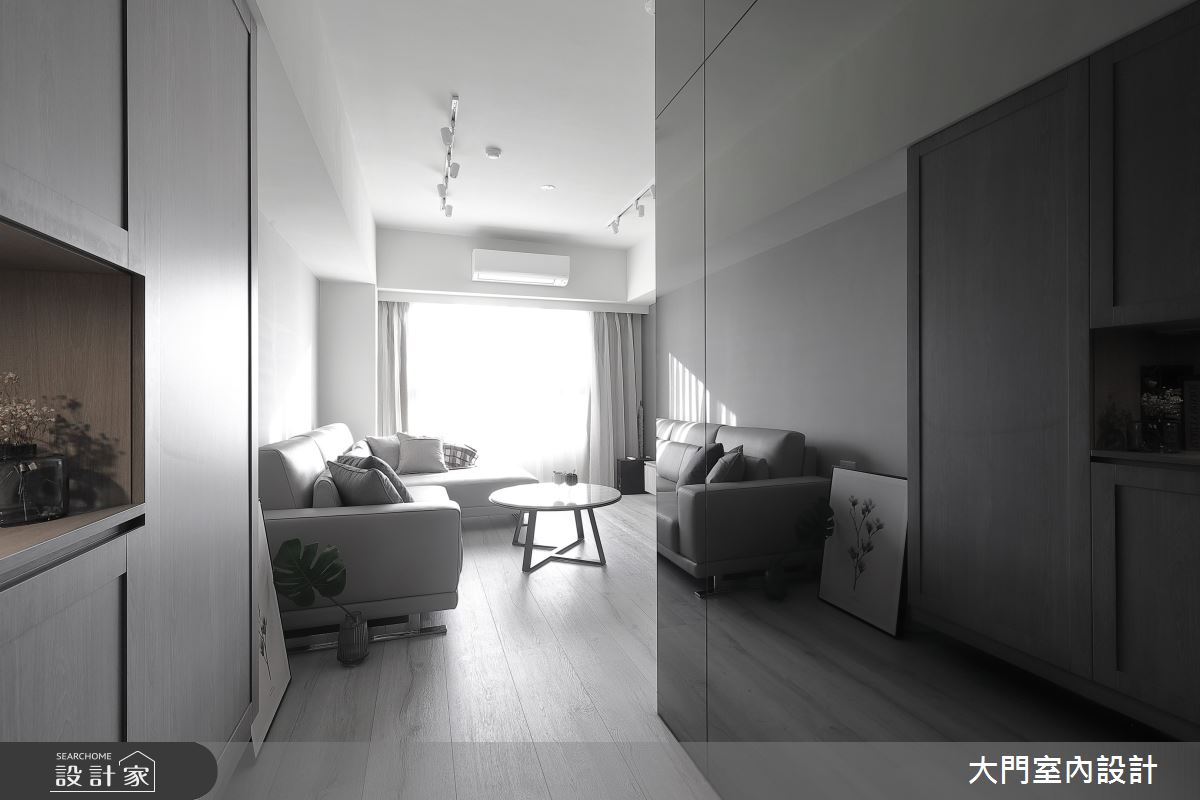 26坪新成屋(5年以下)＿美式風玄關案例圖片＿大門室內裝修設計工程有限公司＿大門_杏雨．日璃之1