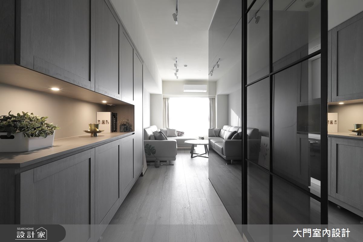 26坪新成屋(5年以下)＿美式風玄關案例圖片＿大門室內裝修設計工程有限公司＿大門_杏雨．日璃之2