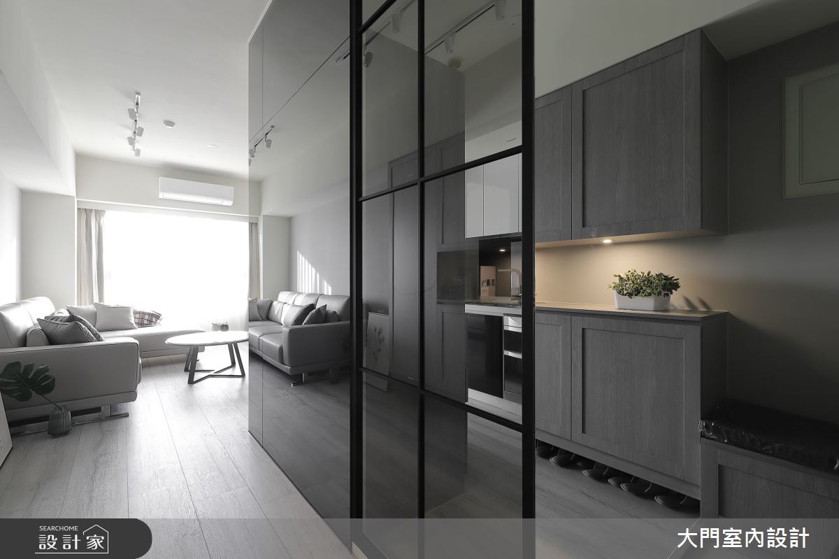 26坪新成屋(5年以下)＿美式風玄關案例圖片＿大門室內裝修設計工程有限公司＿大門_杏雨．日璃之4