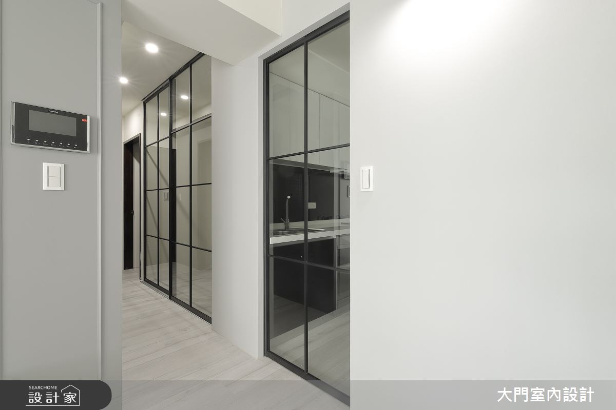 26坪新成屋(5年以下)＿美式風走廊案例圖片＿大門室內裝修設計工程有限公司＿大門_杏雨．日璃之13