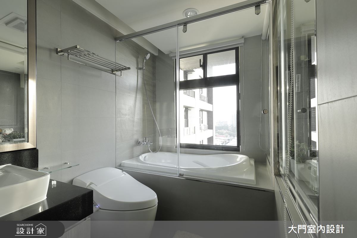 26坪新成屋(5年以下)＿美式風浴室案例圖片＿大門室內裝修設計工程有限公司＿大門_杏雨．日璃之26
