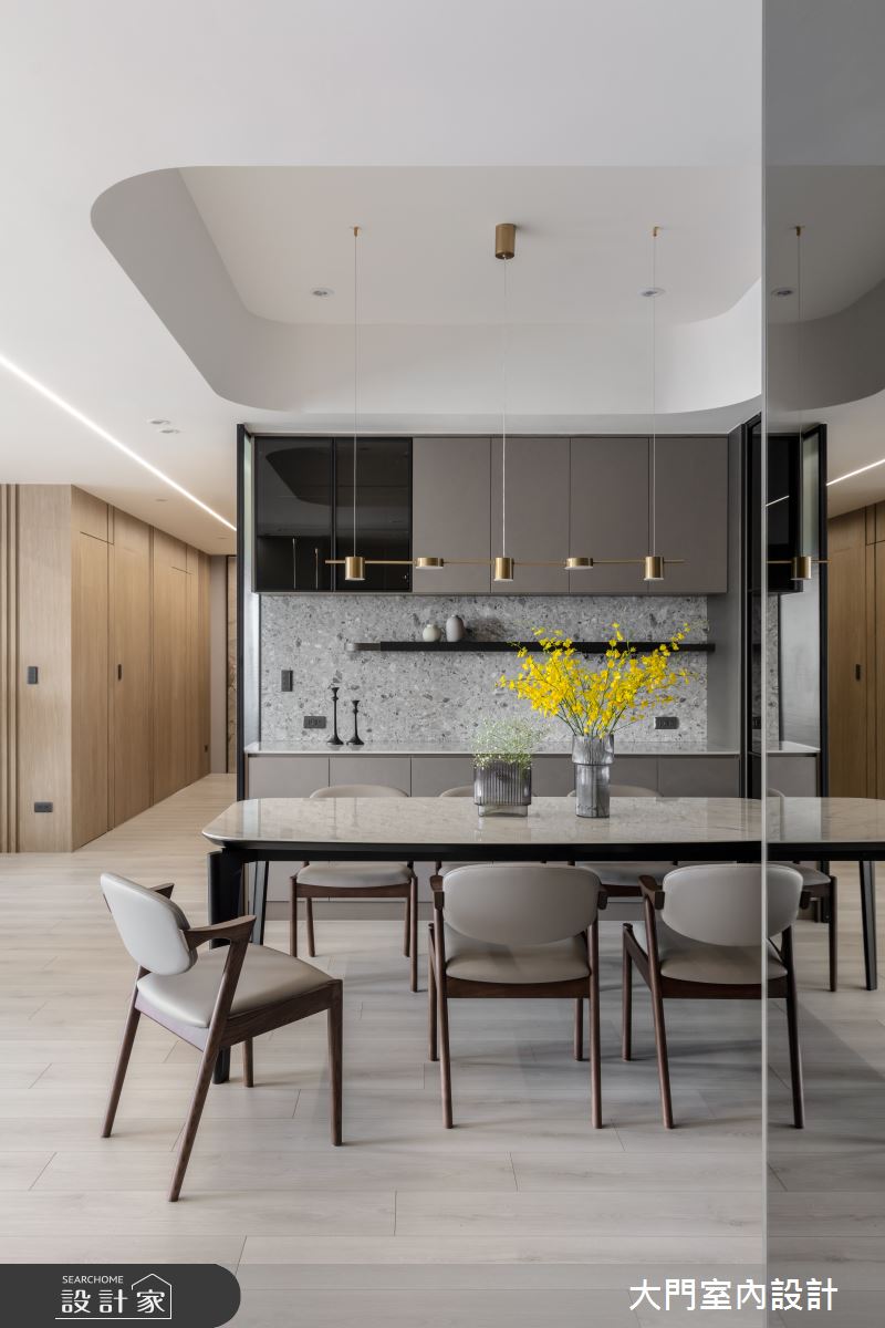 60坪新成屋(5年以下)＿現代風餐廳案例圖片＿大門室內裝修設計工程有限公司＿大門_禾慕・太平之3
