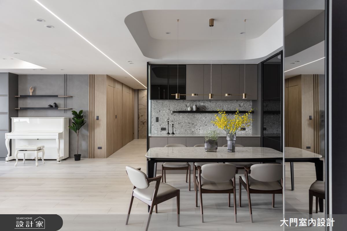 60坪新成屋(5年以下)＿現代風餐廳案例圖片＿大門室內裝修設計工程有限公司＿大門_禾慕・太平之2