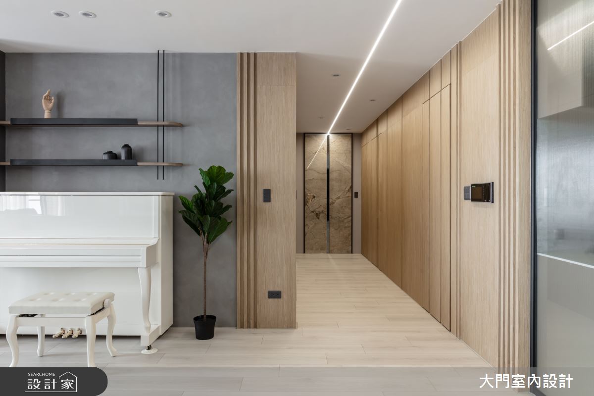60坪新成屋(5年以下)＿現代風走廊案例圖片＿大門室內裝修設計工程有限公司＿大門_禾慕・太平之13