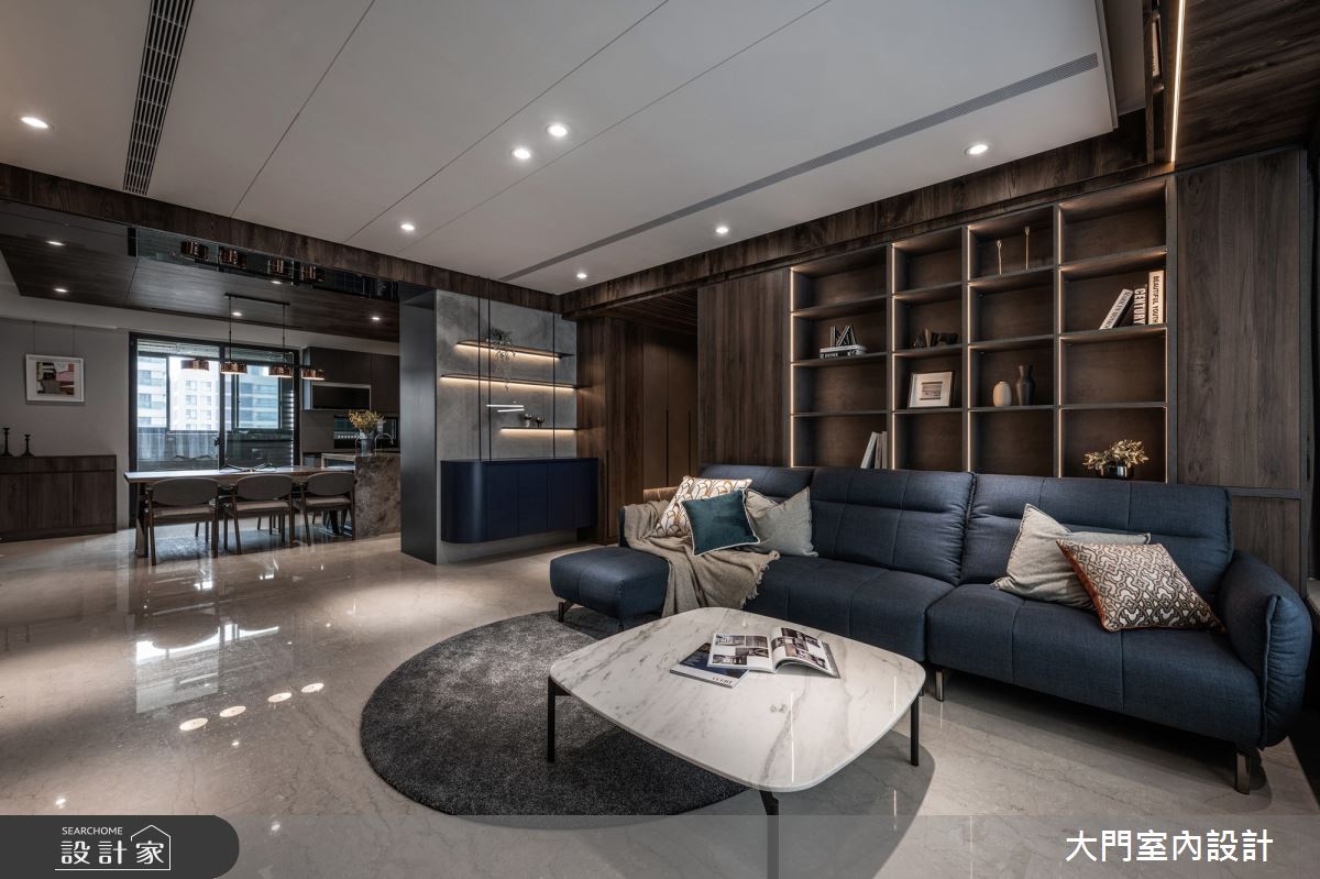 43坪中古屋(5~15年)＿現代風客廳餐廳案例圖片＿大門室內裝修設計工程有限公司＿大門_質域・淬鍊之8