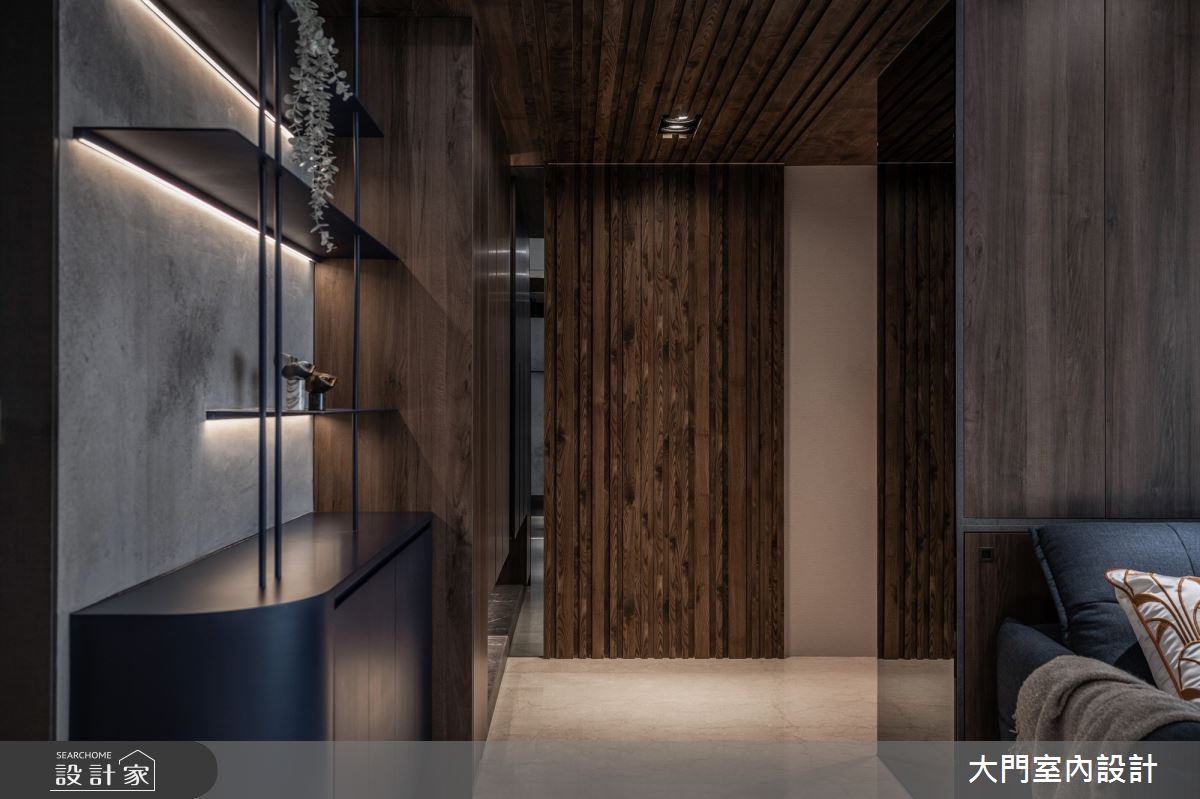43坪中古屋(5~15年)＿現代風玄關案例圖片＿大門室內裝修設計工程有限公司＿大門_質域・淬鍊之1
