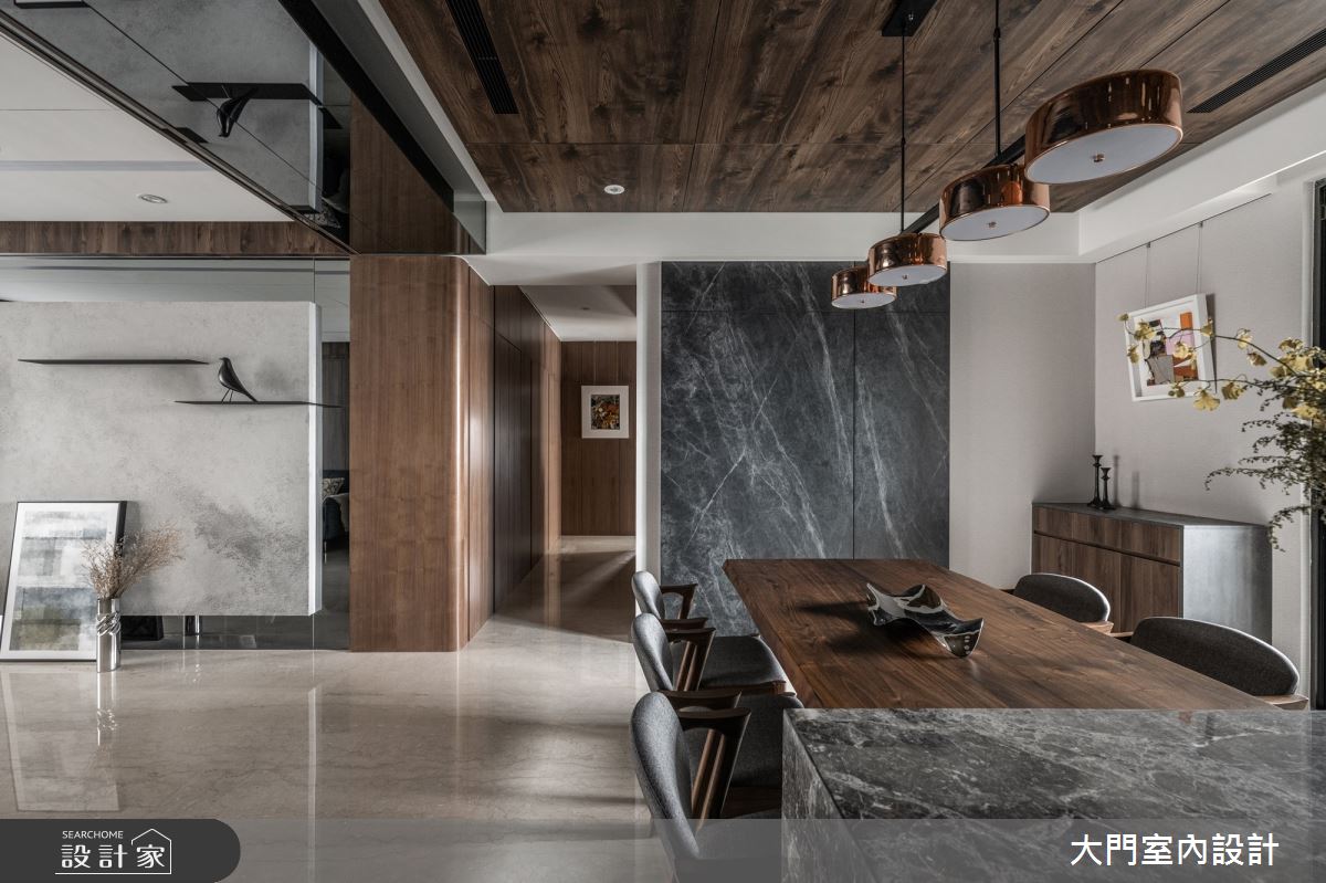 43坪中古屋(5~15年)＿現代風餐廳走廊案例圖片＿大門室內裝修設計工程有限公司＿大門_質域・淬鍊之9