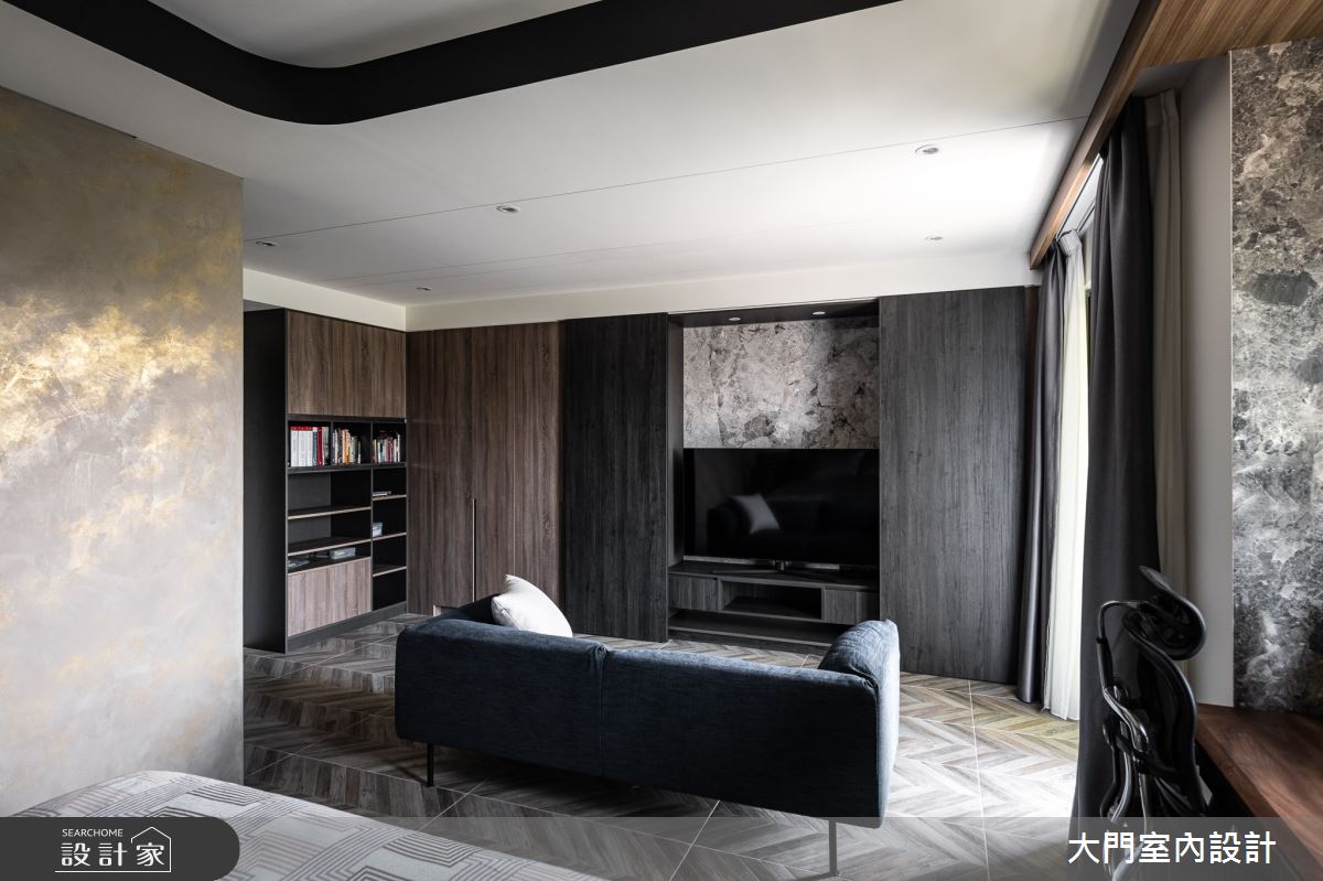 105坪新成屋(5年以下)＿新古典客廳案例圖片＿大門室內裝修設計工程有限公司＿大門_復藝・凝金之6