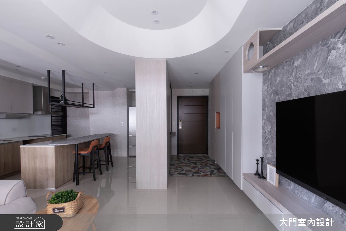 23坪新成屋(5年以下)＿北歐風客廳案例圖片＿大門室內裝修設計工程有限公司＿大門_貓謐之3