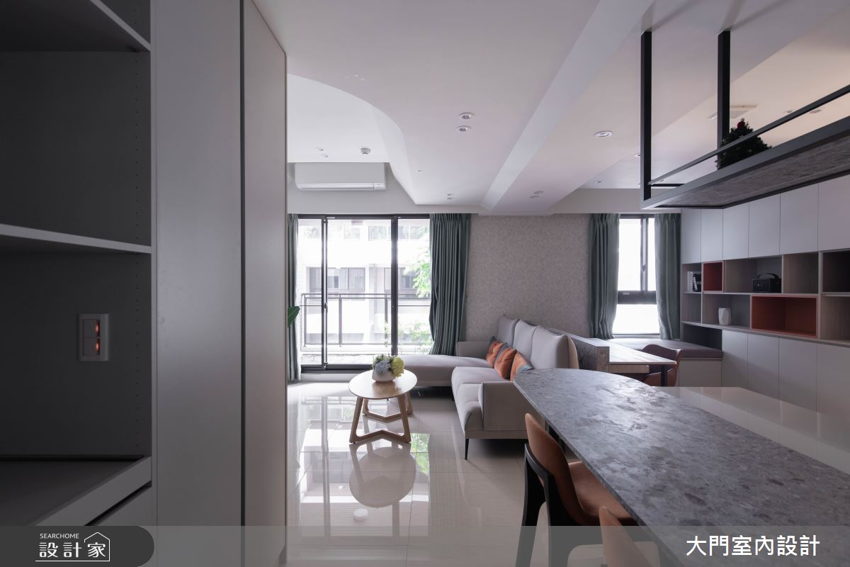 23坪新成屋(5年以下)＿北歐風客廳餐廳案例圖片＿大門室內裝修設計工程有限公司＿大門_貓謐之15