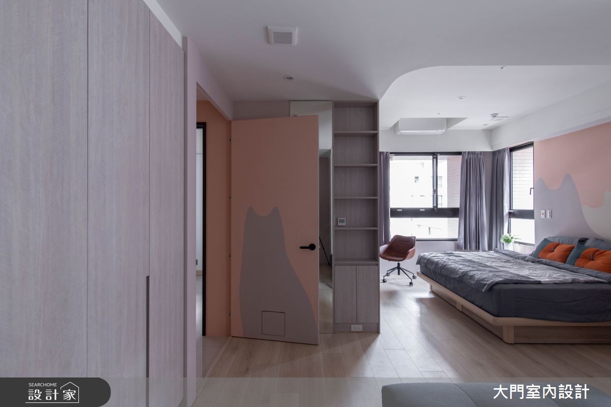 23坪新成屋(5年以下)＿北歐風臥室案例圖片＿大門室內裝修設計工程有限公司＿大門_貓謐之20