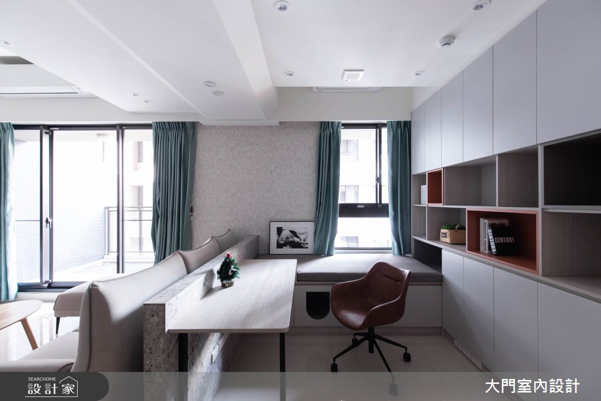 23坪新成屋(5年以下)＿北歐風客廳案例圖片＿大門室內裝修設計工程有限公司＿大門_貓謐之13