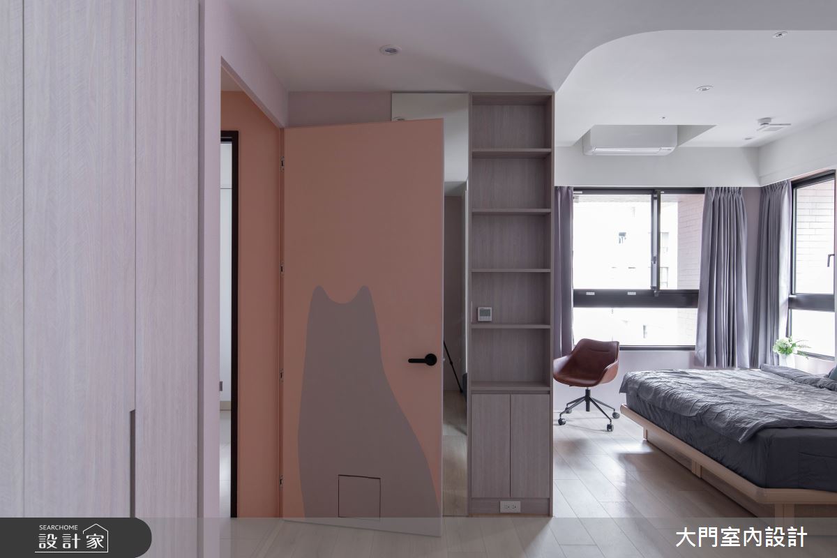 23坪新成屋(5年以下)＿北歐風臥室案例圖片＿大門室內裝修設計工程有限公司＿大門_貓謐之19