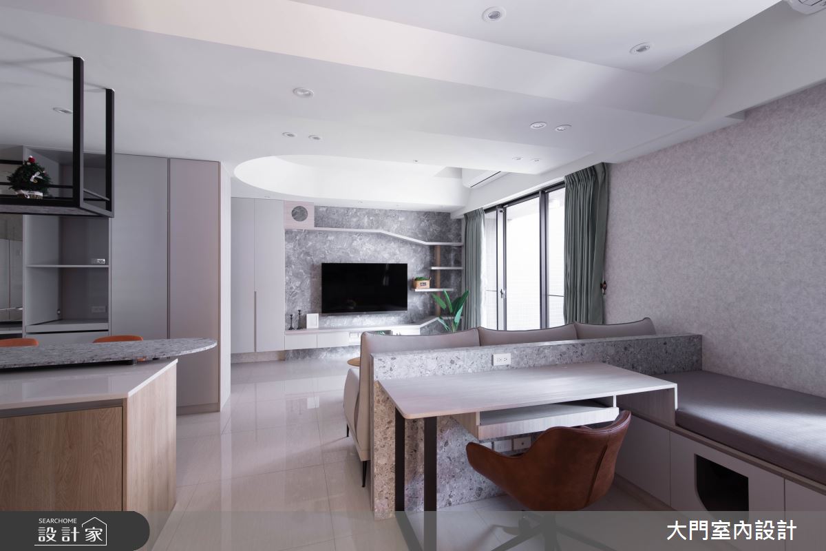 23坪新成屋(5年以下)＿北歐風客廳案例圖片＿大門室內裝修設計工程有限公司＿大門_貓謐之12