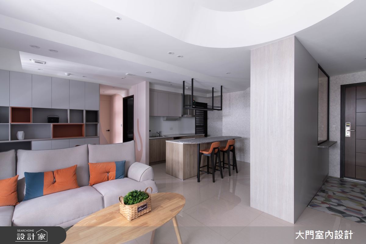 23坪新成屋(5年以下)＿北歐風客廳案例圖片＿大門室內裝修設計工程有限公司＿大門_貓謐之5