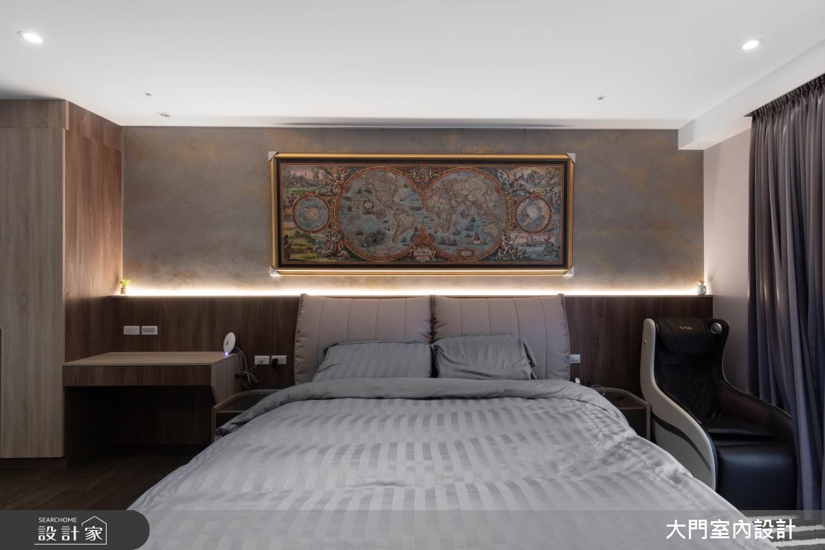 31坪新成屋(5年以下)＿現代風臥室案例圖片＿大門室內裝修設計工程有限公司＿大門_海浪之23
