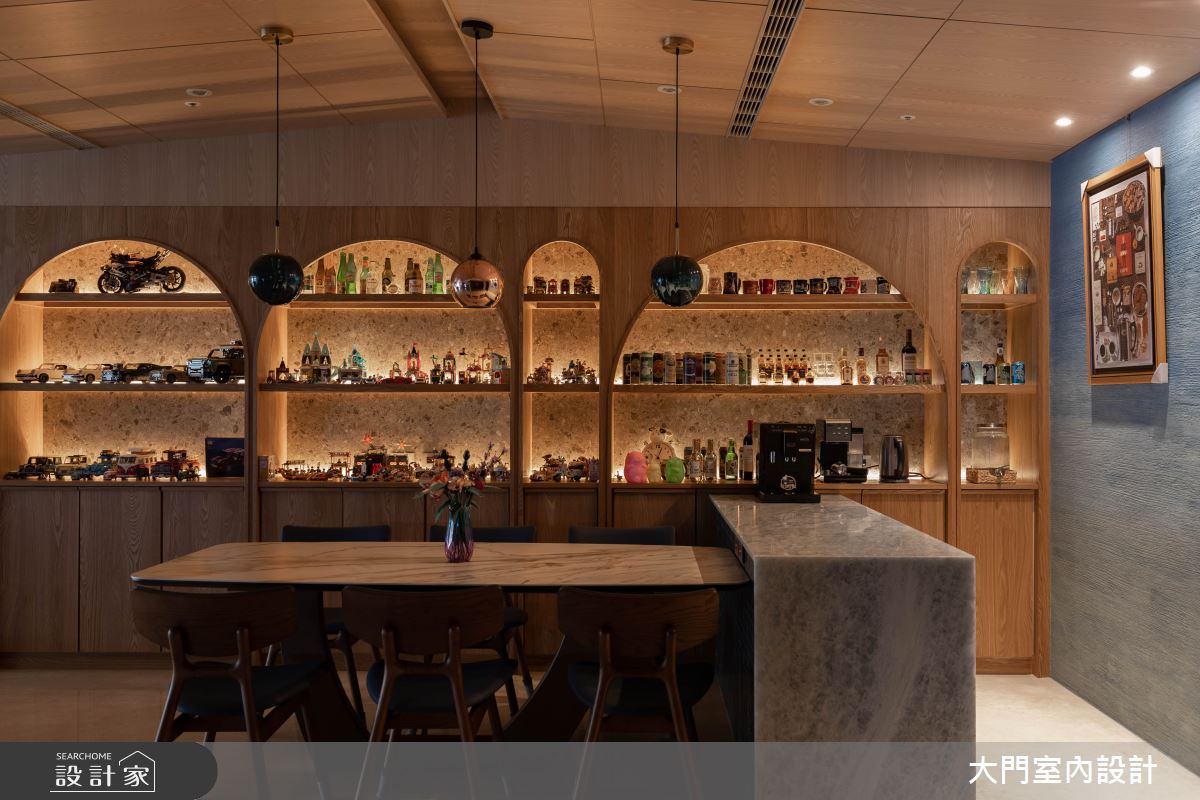 31坪新成屋(5年以下)＿現代風餐廳案例圖片＿大門室內裝修設計工程有限公司＿大門_海浪之14