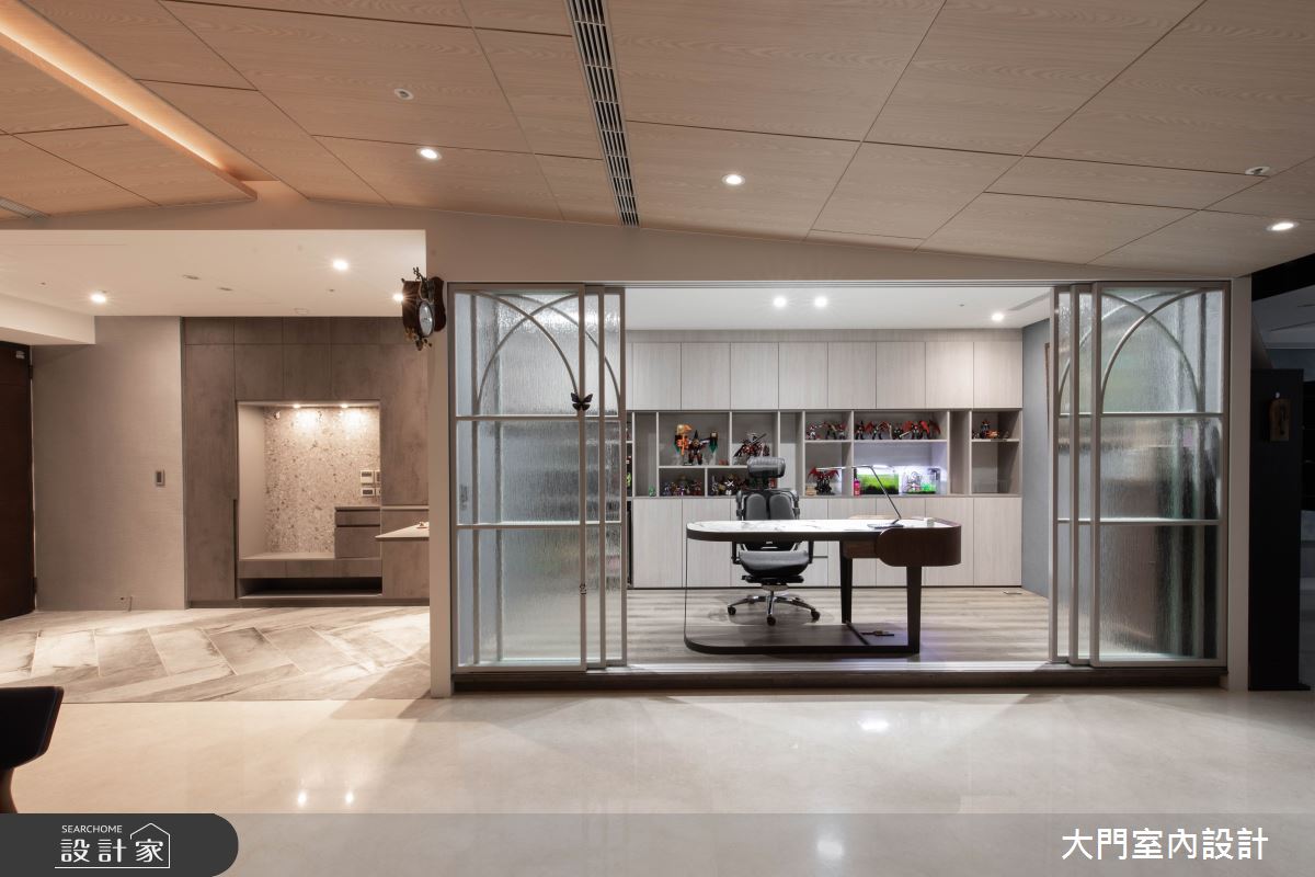 31坪新成屋(5年以下)＿現代風書房案例圖片＿大門室內裝修設計工程有限公司＿大門_海浪之19