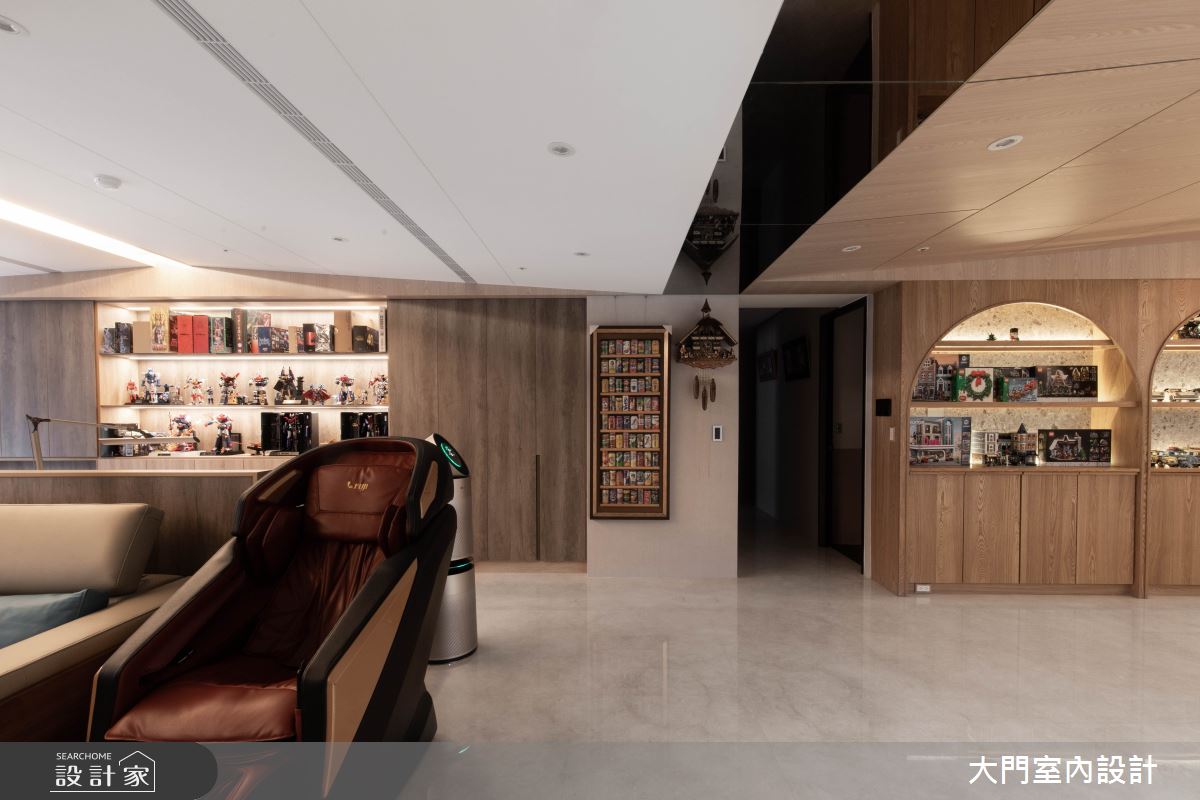 31坪新成屋(5年以下)＿現代風客廳案例圖片＿大門室內裝修設計工程有限公司＿大門_海浪之8