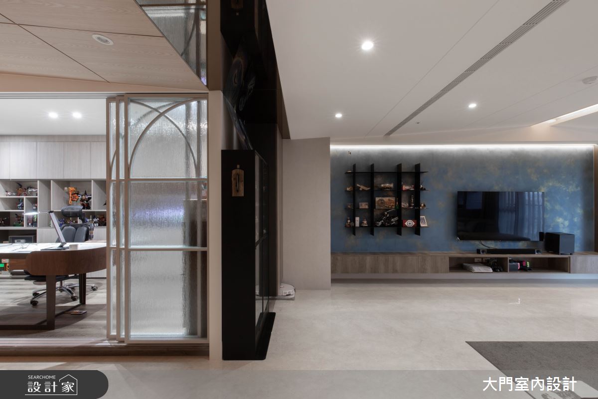 31坪新成屋(5年以下)＿現代風書房案例圖片＿大門室內裝修設計工程有限公司＿大門_海浪之18