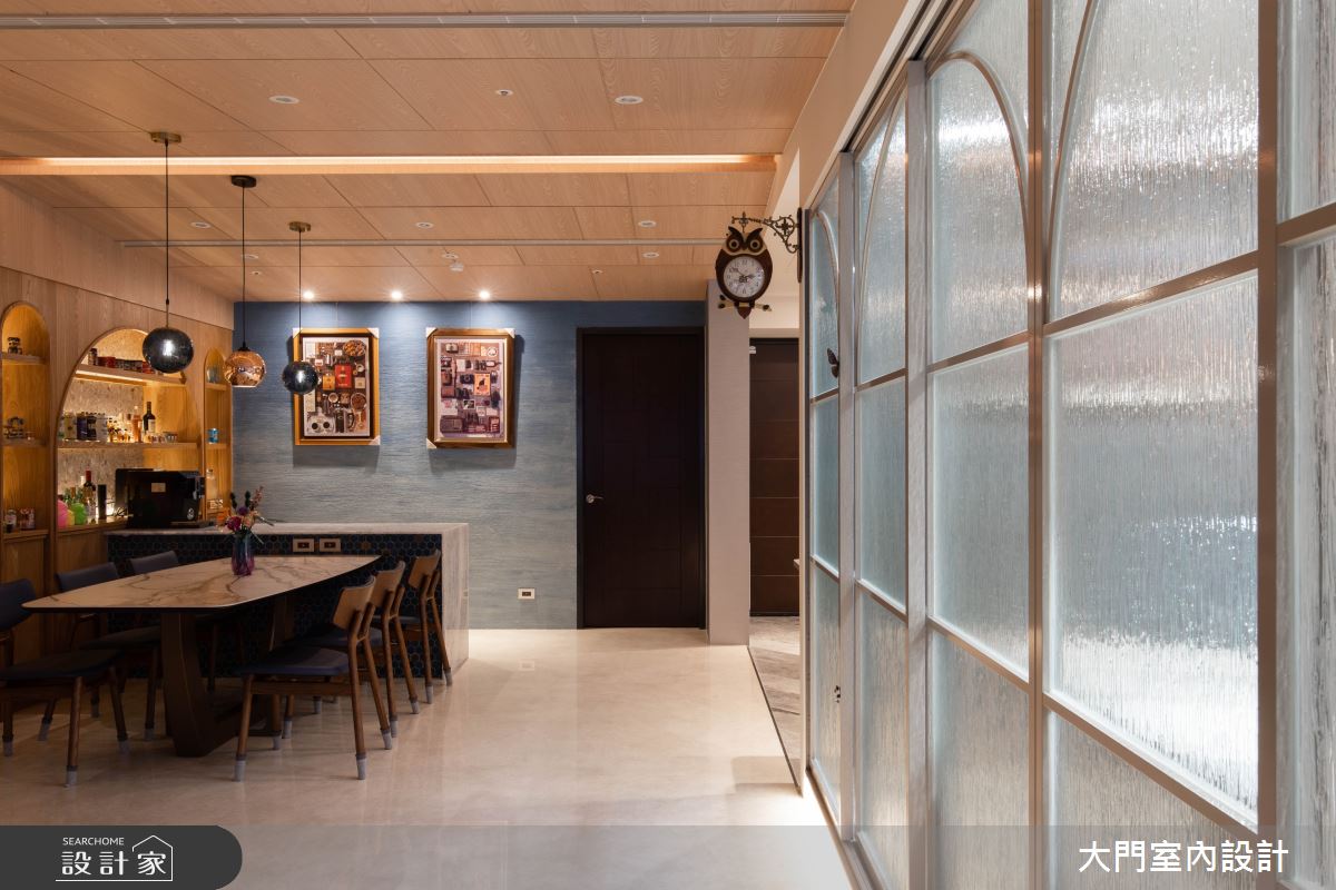 31坪新成屋(5年以下)＿現代風餐廳案例圖片＿大門室內裝修設計工程有限公司＿大門_海浪之17