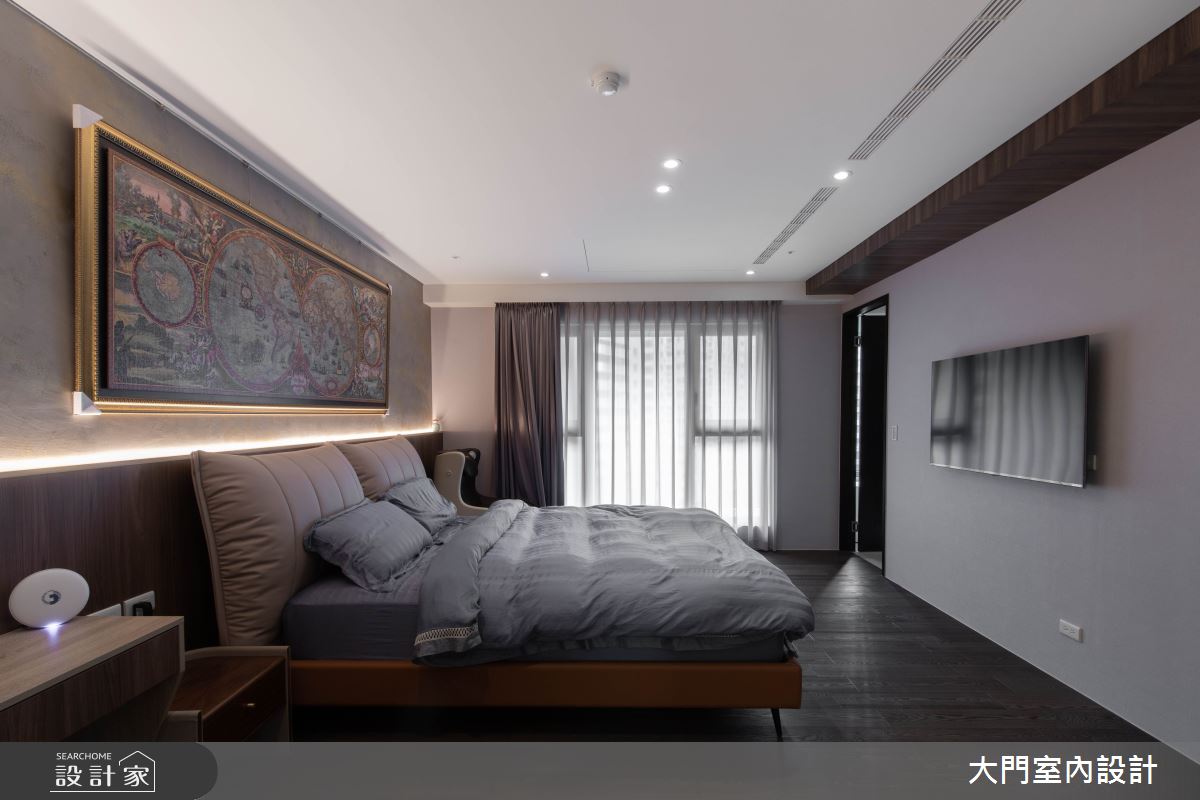 31坪新成屋(5年以下)＿現代風臥室案例圖片＿大門室內裝修設計工程有限公司＿大門_海浪之21