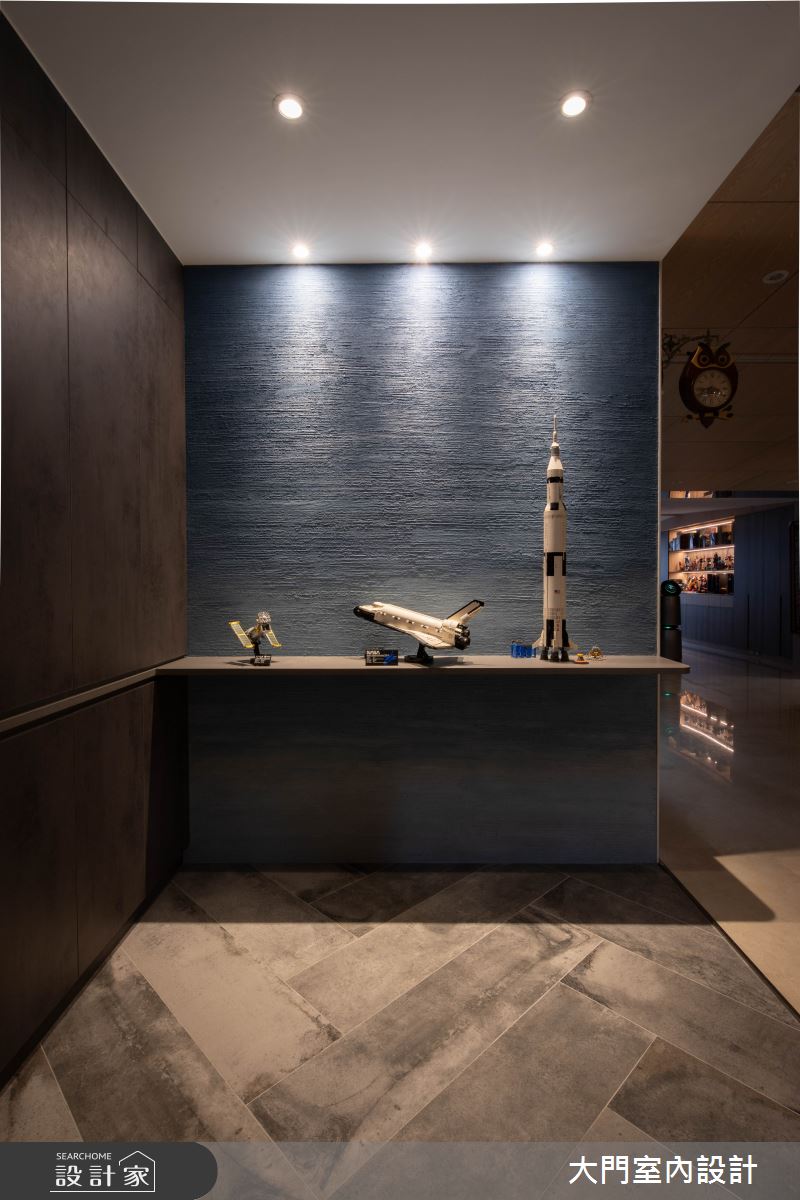 31坪新成屋(5年以下)＿現代風玄關案例圖片＿大門室內裝修設計工程有限公司＿大門_海浪之2
