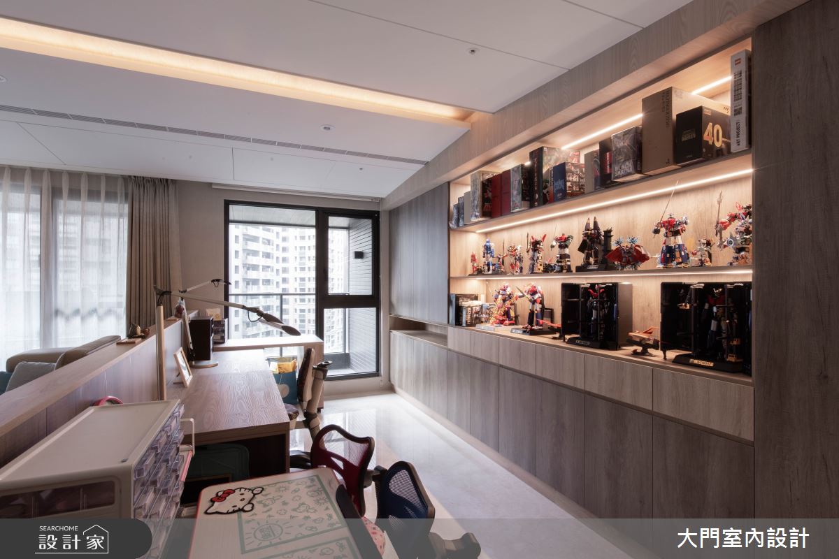 31坪新成屋(5年以下)＿現代風客廳案例圖片＿大門室內裝修設計工程有限公司＿大門_海浪之10