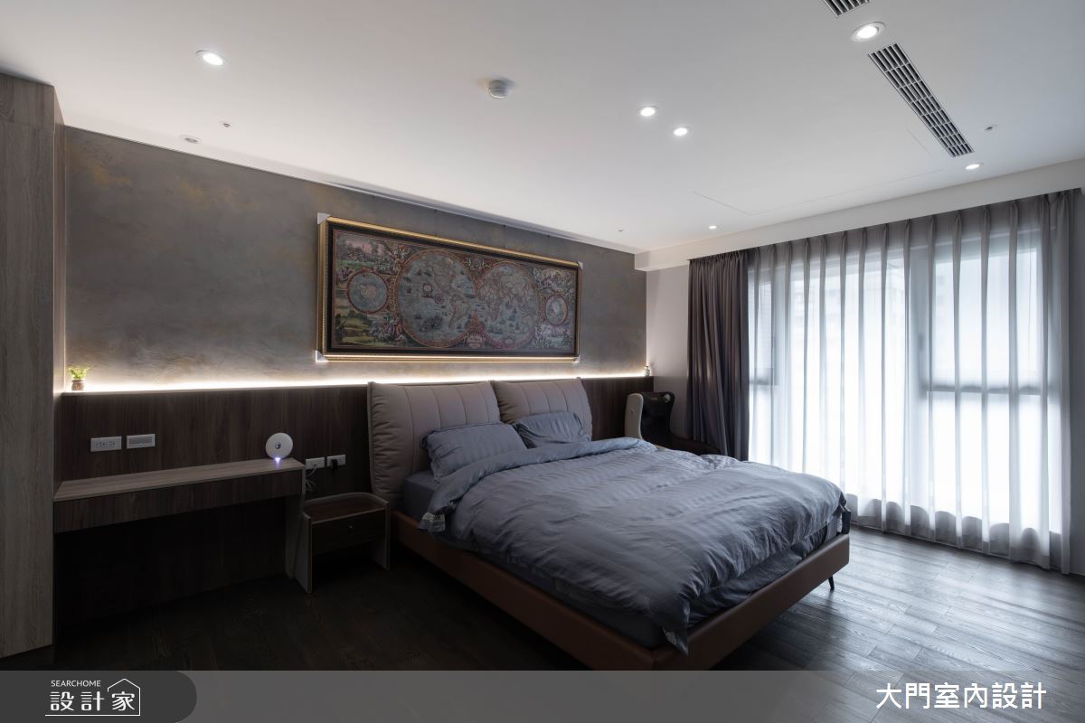 31坪新成屋(5年以下)＿現代風臥室案例圖片＿大門室內裝修設計工程有限公司＿大門_海浪之22