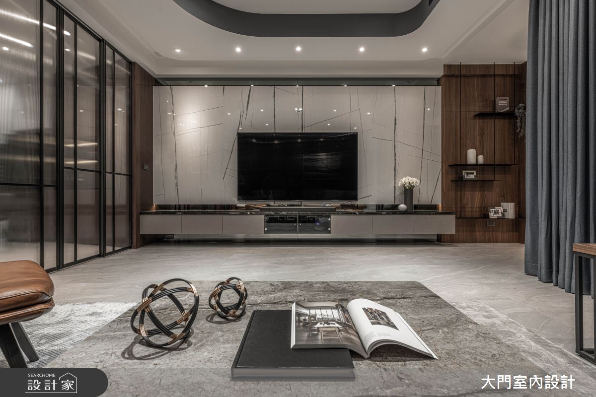 109坪新成屋(5年以下)＿現代風客廳案例圖片＿大門室內裝修設計工程有限公司＿大門_灼灼・金罍之1