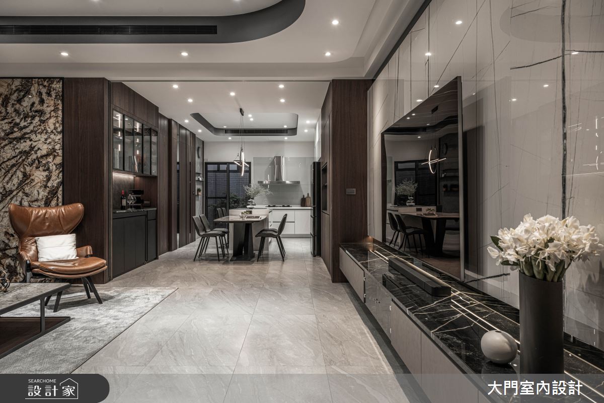 109坪新成屋(5年以下)＿現代風客廳餐廳廚房案例圖片＿大門室內裝修設計工程有限公司＿大門_灼灼・金罍之6