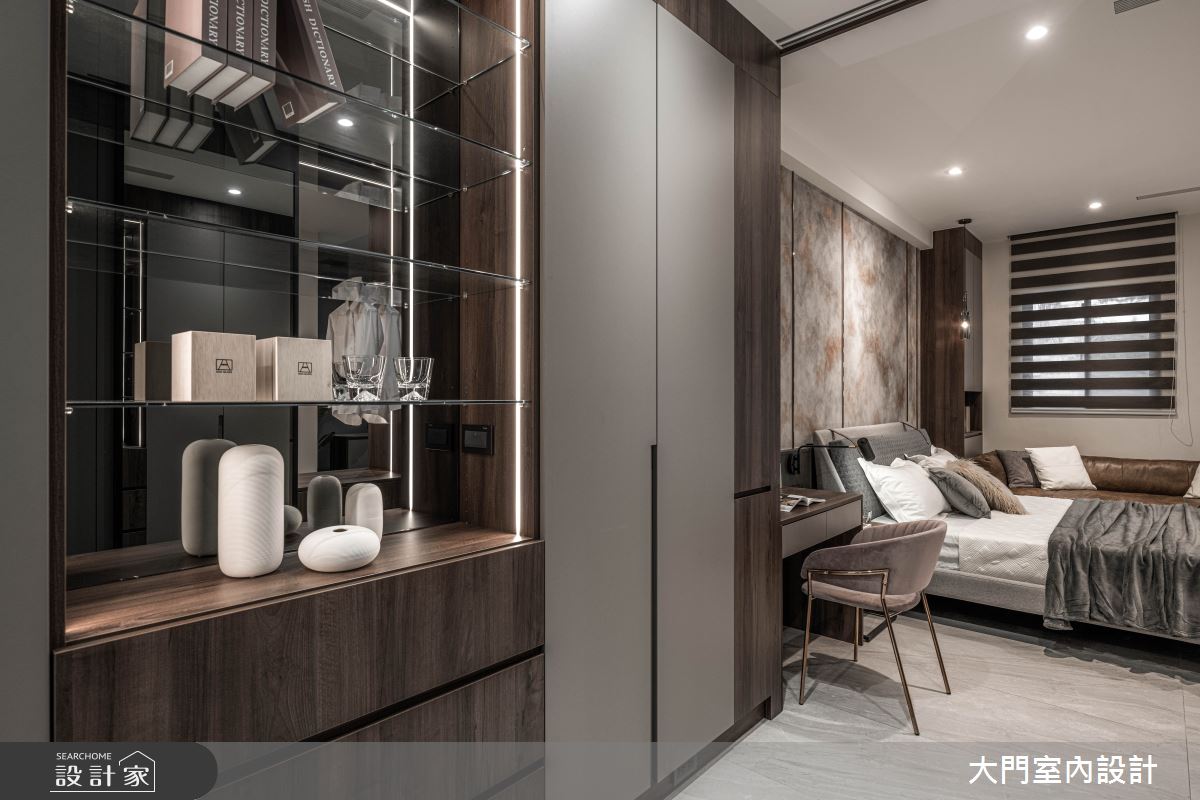 109坪新成屋(5年以下)＿現代風臥室更衣間案例圖片＿大門室內裝修設計工程有限公司＿大門_灼灼・金罍之20