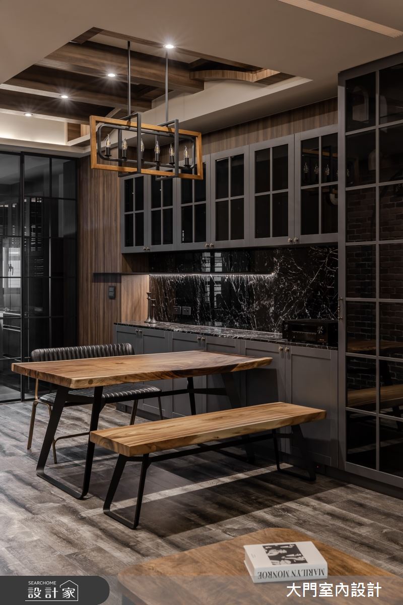 65坪新成屋(5年以下)＿美式風餐廳案例圖片＿大門室內裝修設計工程有限公司＿大門_安平H宅之10