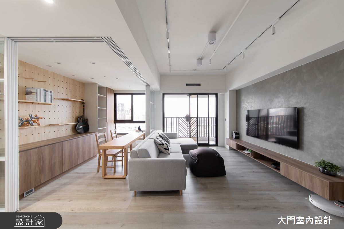 15坪新成屋(5年以下)＿日式無印風客廳書房案例圖片＿大門室內裝修設計工程有限公司＿大門_恬朗之4