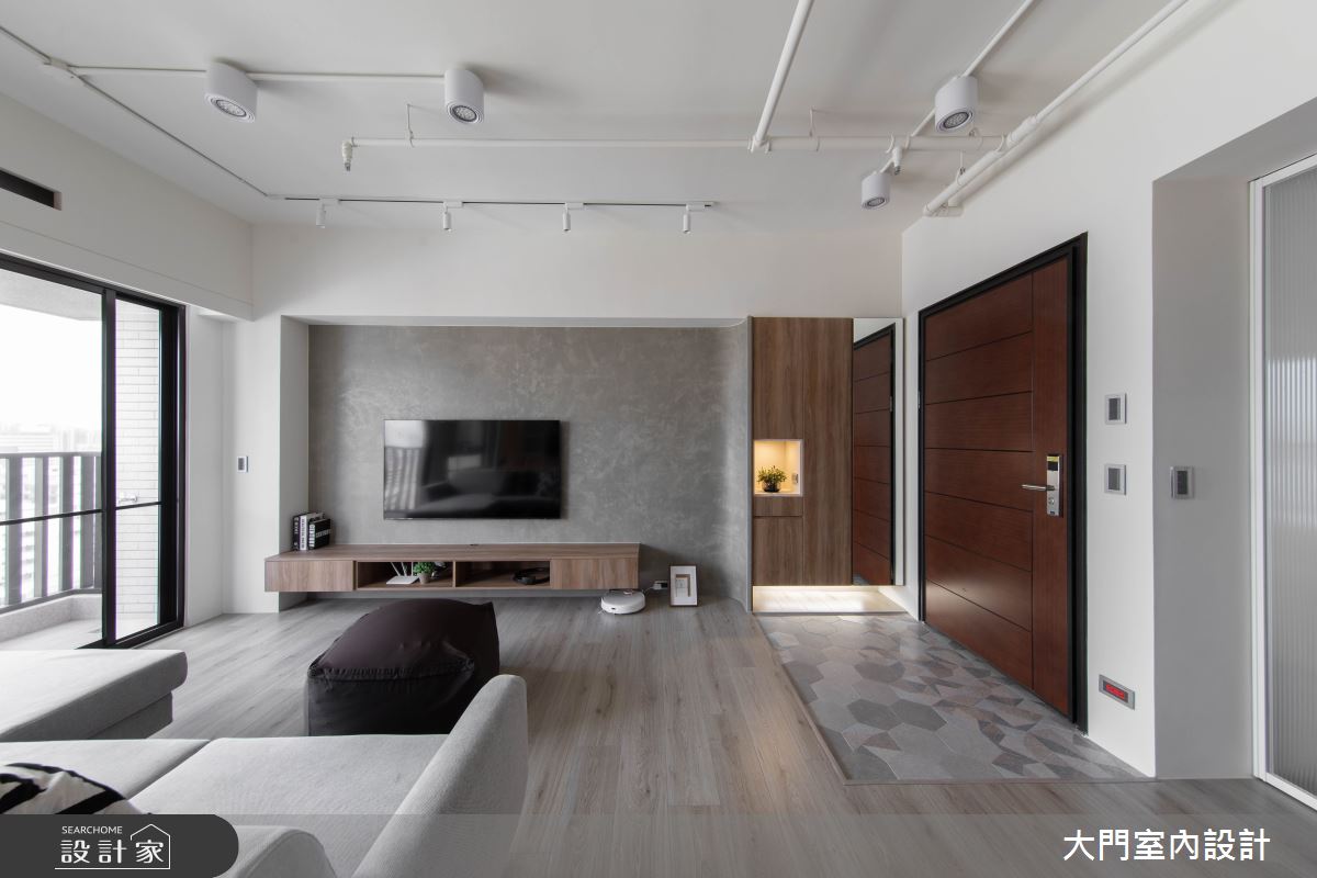15坪新成屋(5年以下)＿日式無印風玄關客廳案例圖片＿大門室內裝修設計工程有限公司＿大門_恬朗之1