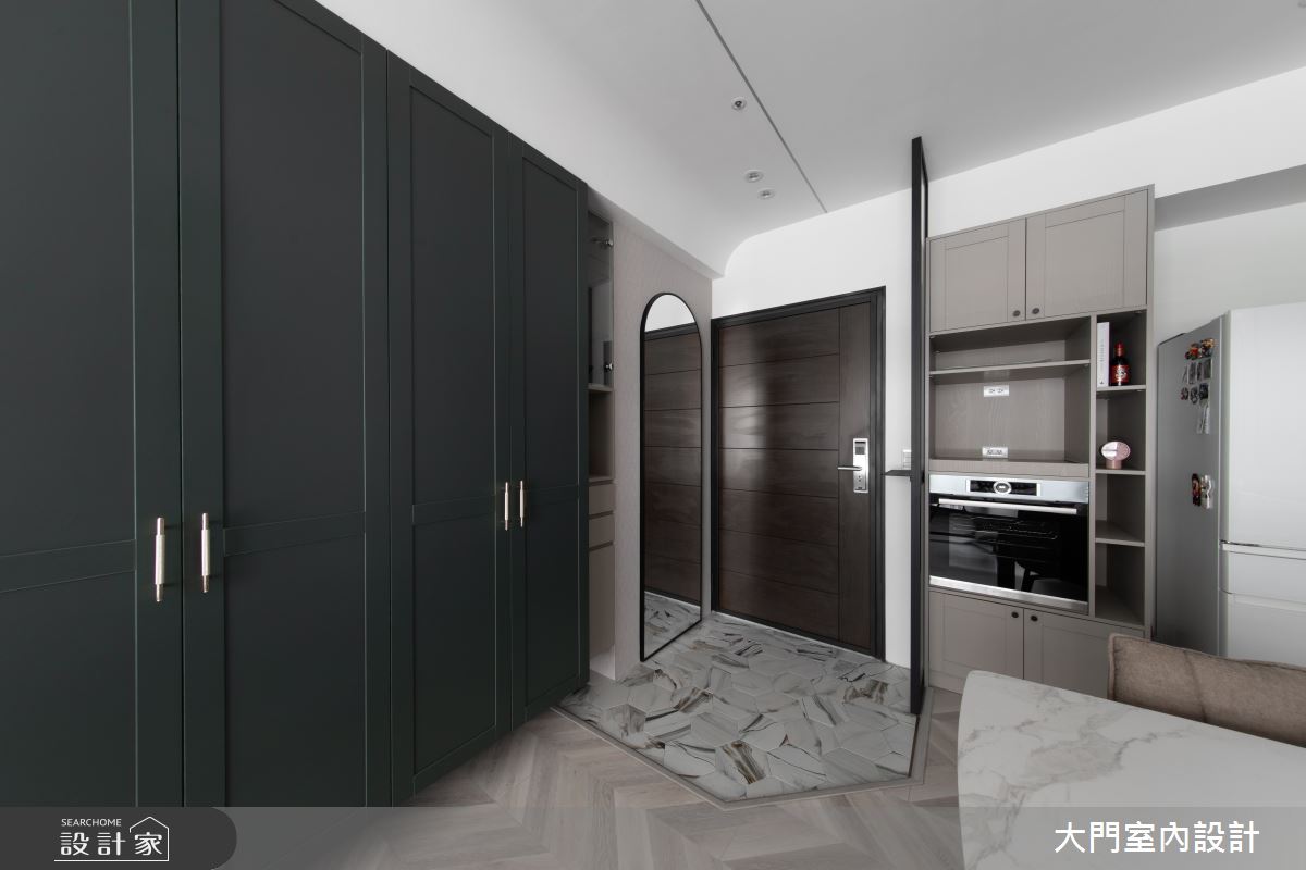 25坪新成屋(5年以下)＿美式風玄關案例圖片＿大門室內裝修設計工程有限公司＿大門_Olive Branch之1