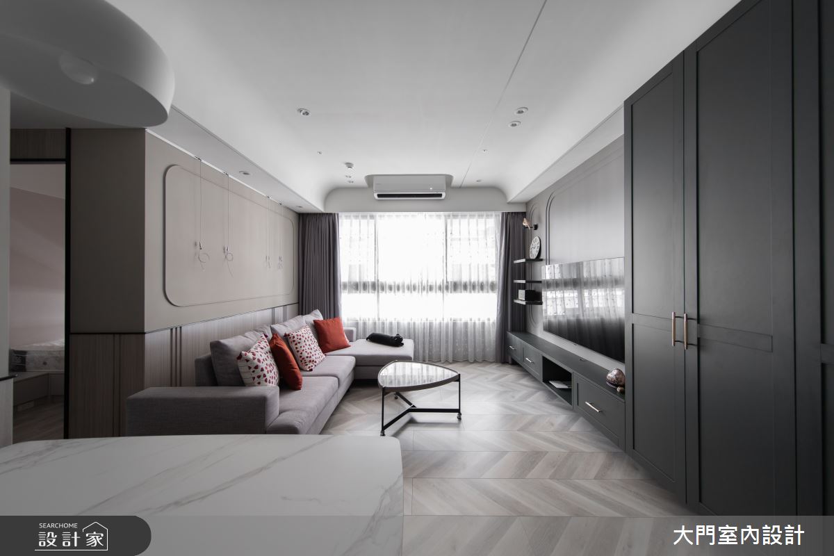 25坪新成屋(5年以下)＿美式風客廳案例圖片＿大門室內裝修設計工程有限公司＿大門_Olive Branch之3