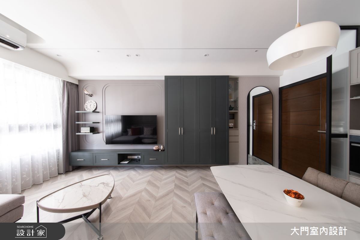 25坪新成屋(5年以下)＿美式風客廳案例圖片＿大門室內裝修設計工程有限公司＿大門_Olive Branch之5