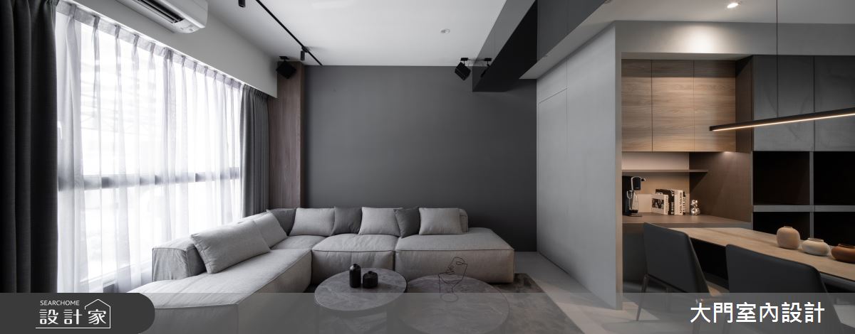 41坪新成屋(5年以下)＿現代風客廳餐廳案例圖片＿大門室內裝修設計工程有限公司＿大門_形體之2